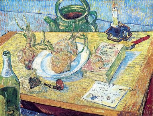 Plate of Onions - Vincent Van Gogh - Oil Painting Reproductions